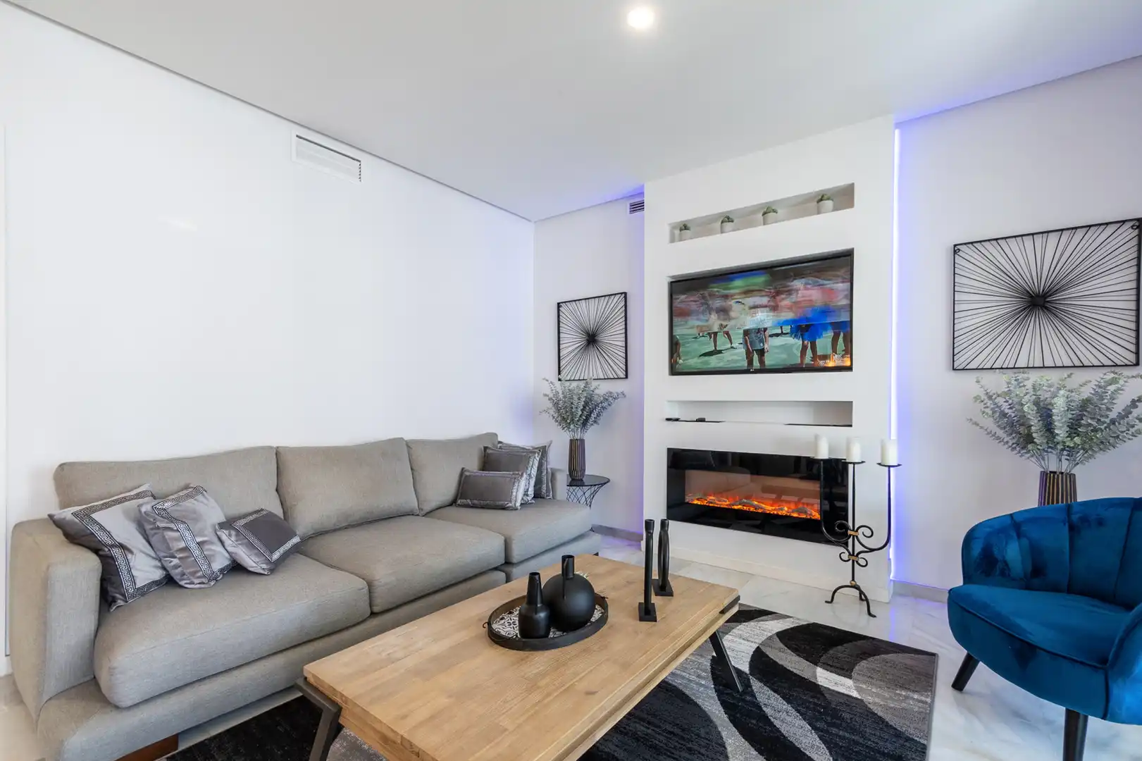 Sala de estar de Apartamento de alquiler en Marbella con Aire acondicionado, Terraza y Trastero