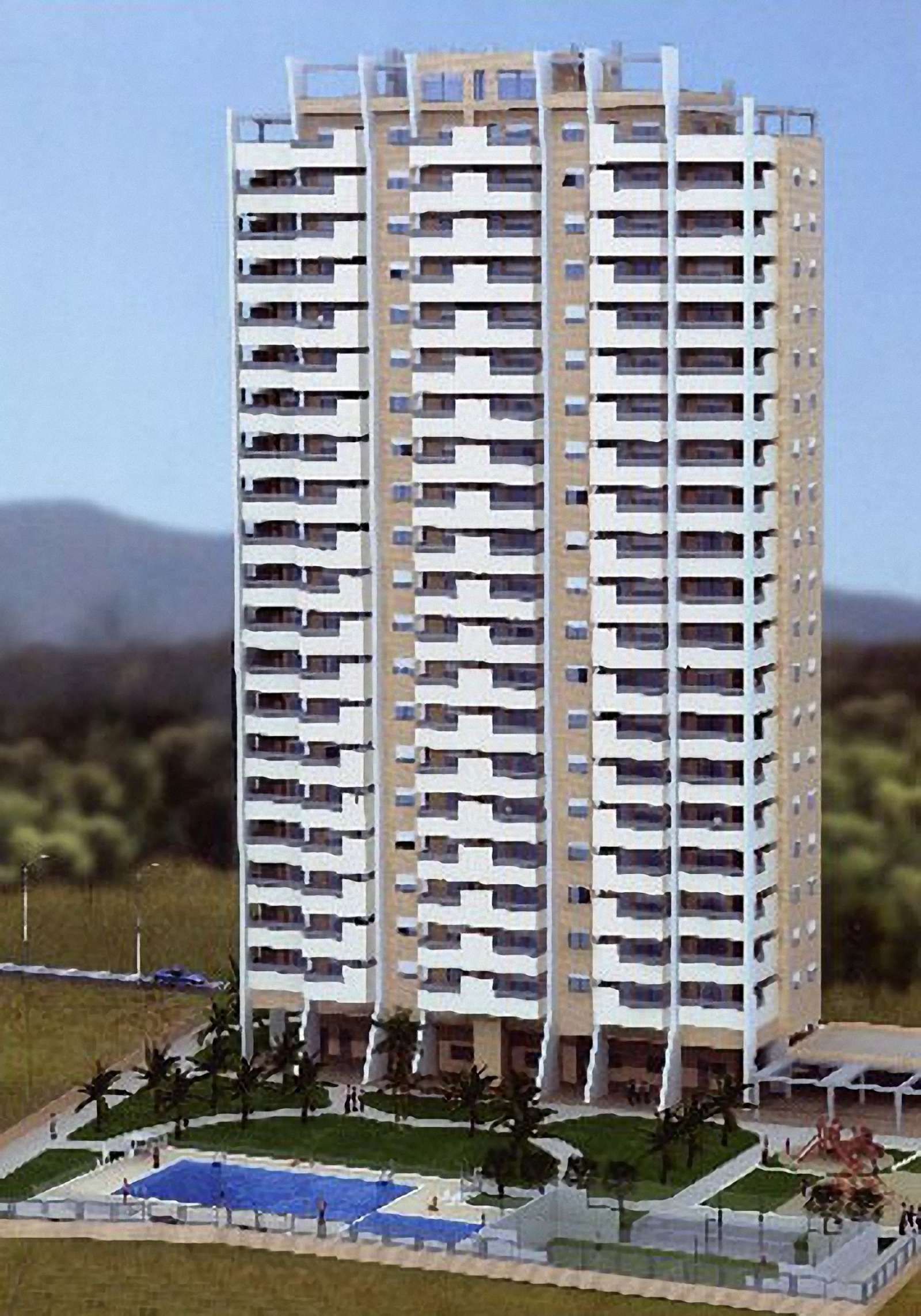 Exterior view of Apartment to share in Benidorm  with Air Conditioner and Terrace