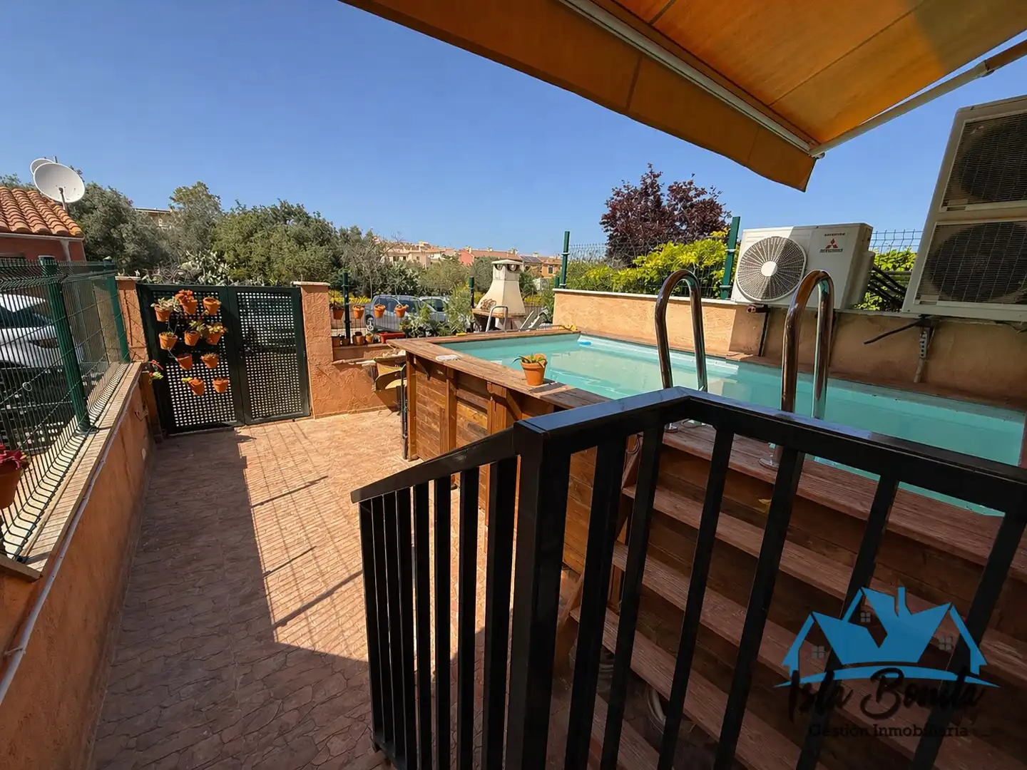 Piscina de Casa adosada en venta en Marratxí con Aire acondicionado, Calefacción y Terraza
