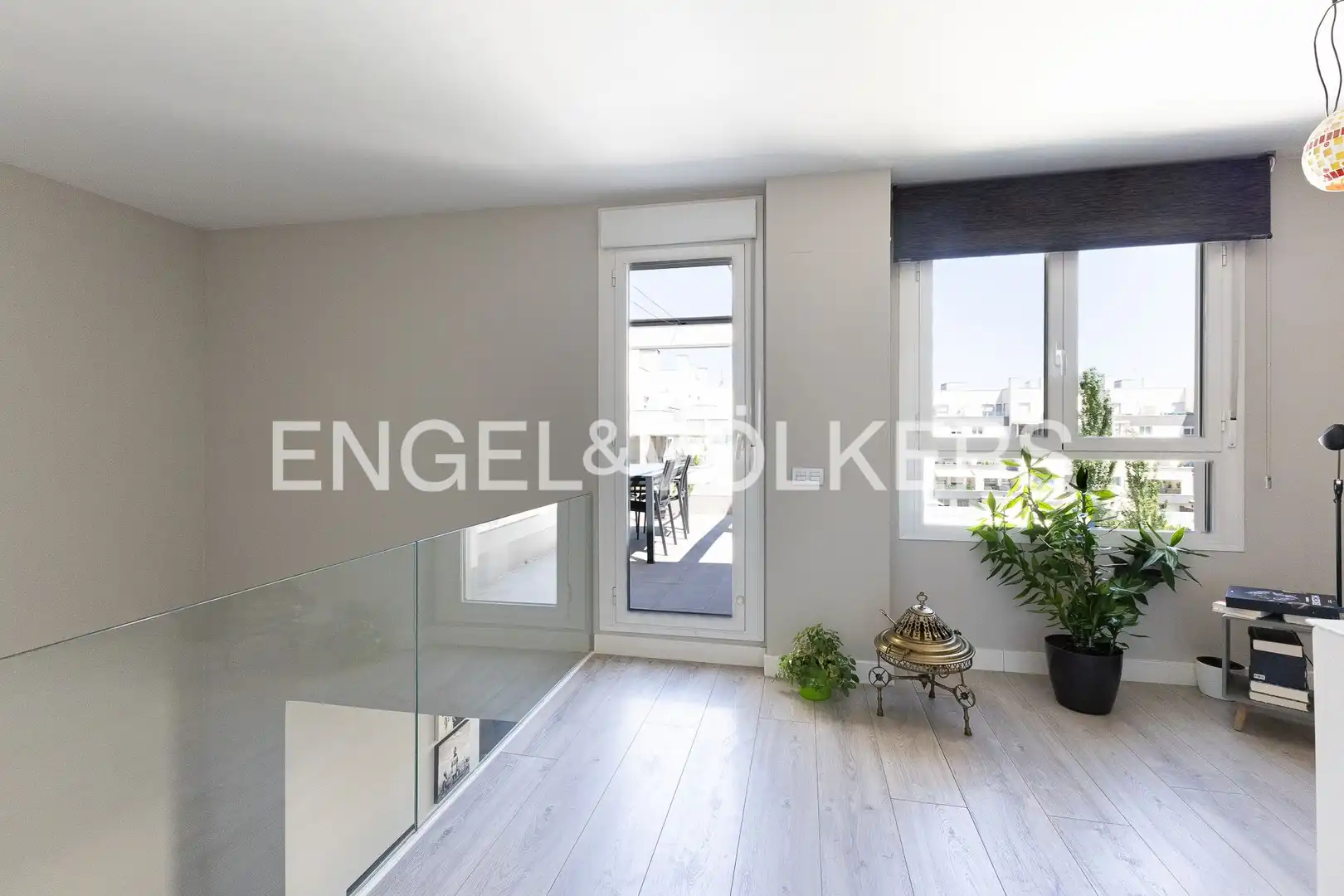 Balcony of Duplexes for sale in Madrid  with Air Conditioner, Heating and Private garden
