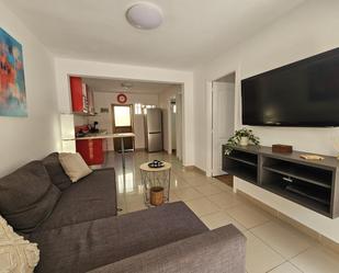 Sala d'estar de Apartament de lloguer en San Bartolomé de Tirajana amb Aire condicionat, Terrassa i Moblat