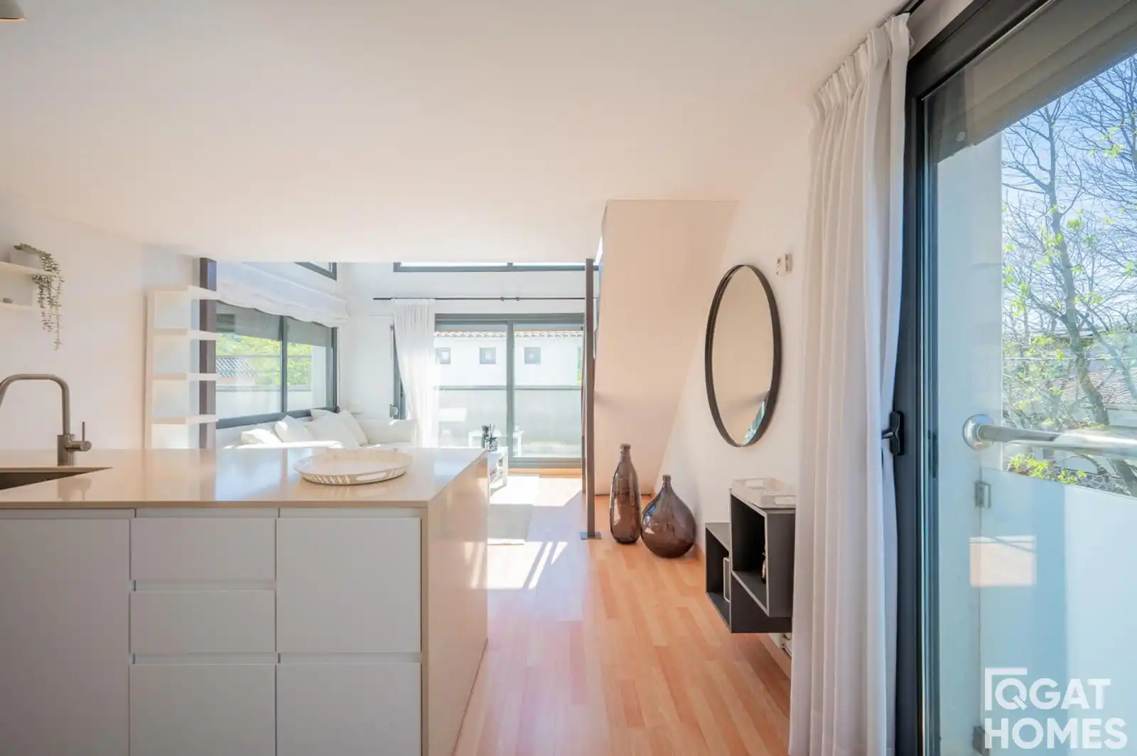 Sala de estar de Piso en venta en Sant Cugat del Vallès con Aire acondicionado, Calefacción y Terraza