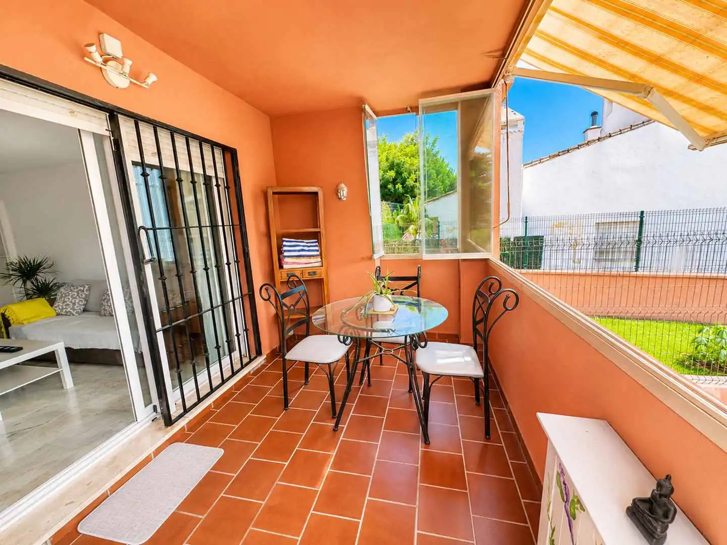 Terraza de Planta baja en venta en Manilva con Jardín privado, Terraza y Trastero