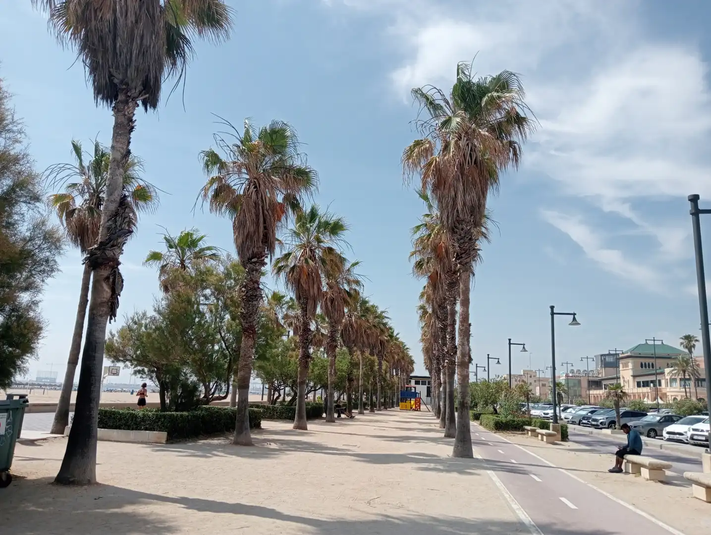 Exterior view of Flat for sale in Valencia  with Air Conditioner, Parquet flooring and Furnished
