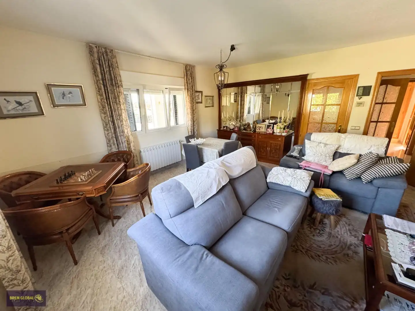 Living room of Houses for sale in La Cabrera  with Heating, Private garden and Swimming Pool