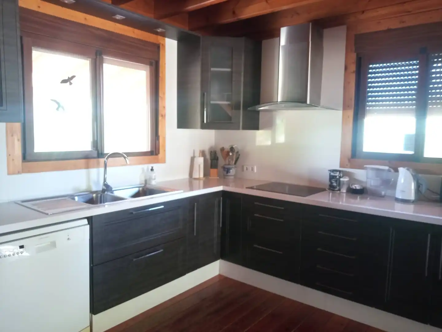 Cocina de Casa o chalet en venta en Montserrat con Jardín privado, Parquet y Terraza