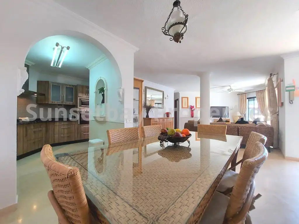 Dining room of Houses for sale in Santiago del Teide  with Air Conditioner, Private garden and Terrace