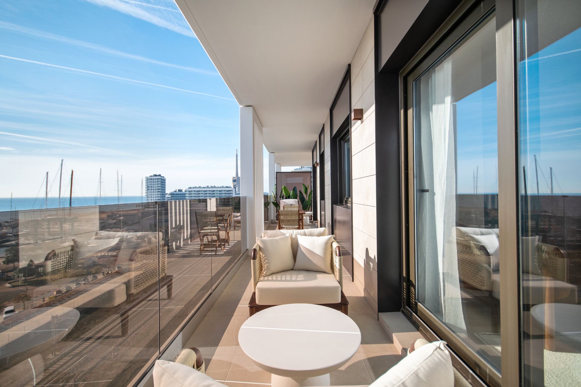 Terrace of Flat to rent in Badalona  with Terrace, Oven and Washing machine