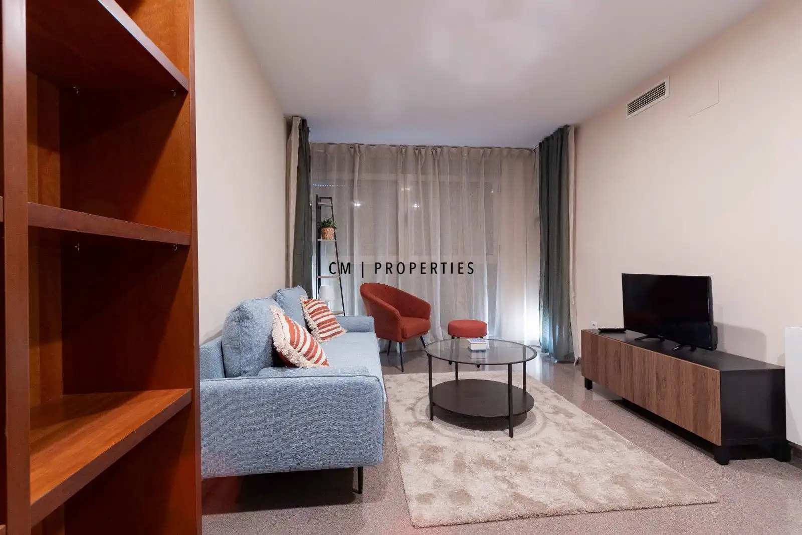 Wohnzimmer von Wohnung zur Miete in Valencia mit Klimaanlage, Heizung und Möbliert