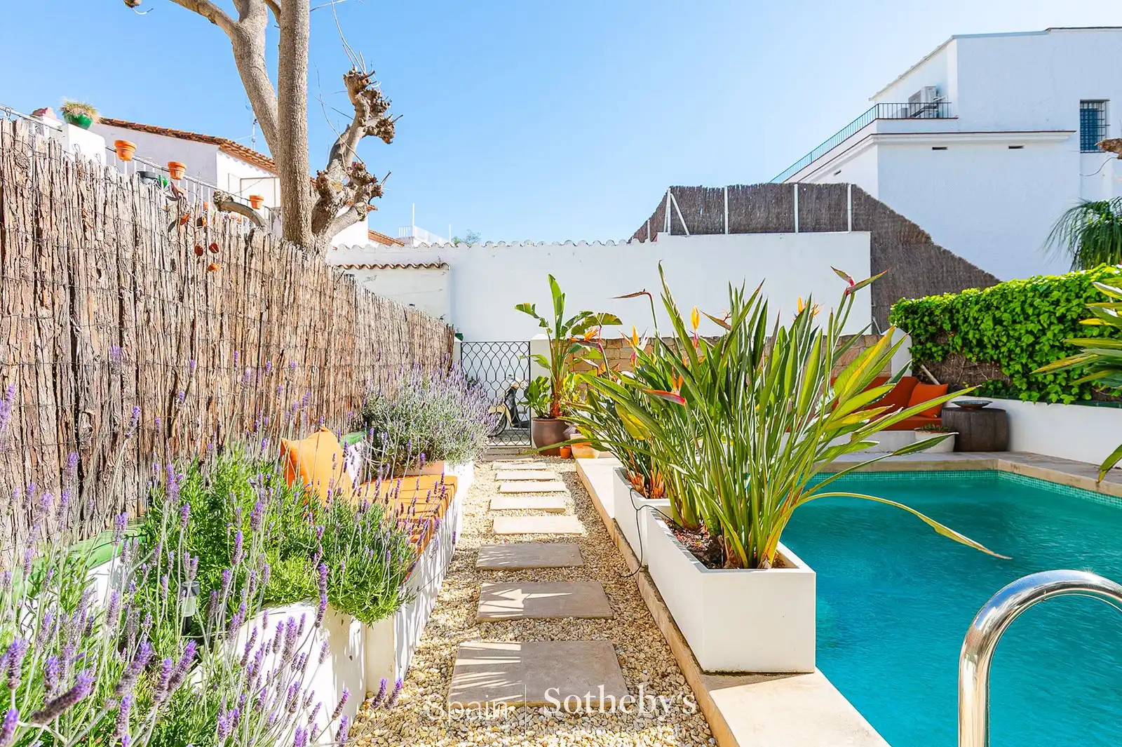 Terraza de Casa adosada en venta en Sitges con Aire acondicionado, Calefacción y Jardín privado