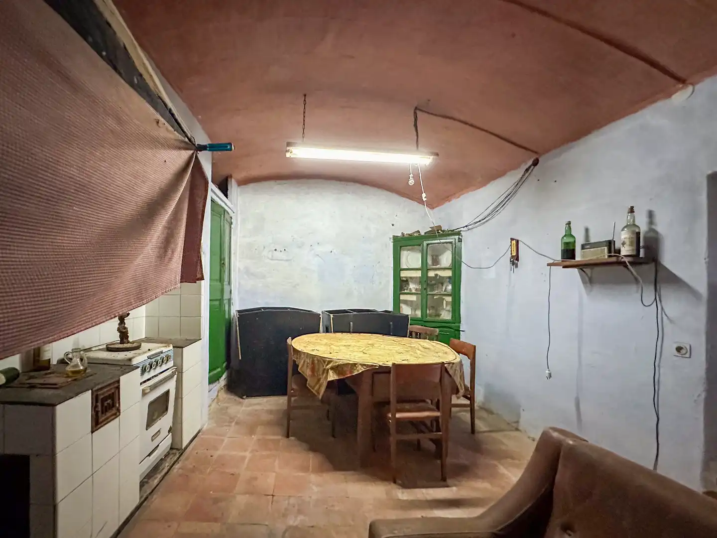 Cocina de Finca rústica en venta en Vall-llobrega con Jardín privado