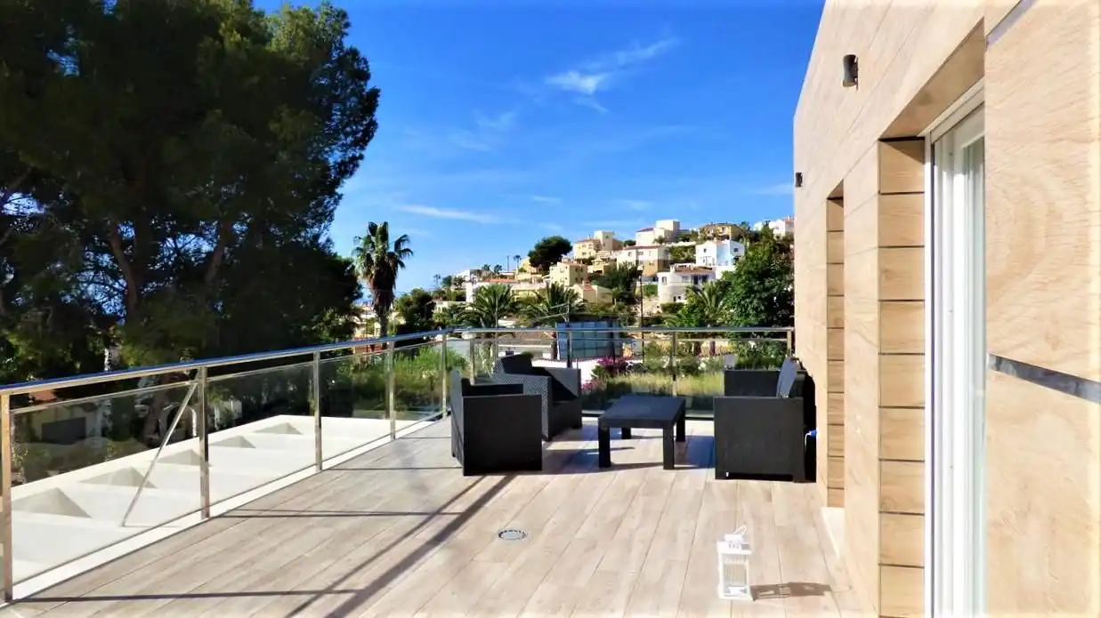 Terraza de Casa o chalet en venta en La Nucia con Aire acondicionado, Terraza y Piscina