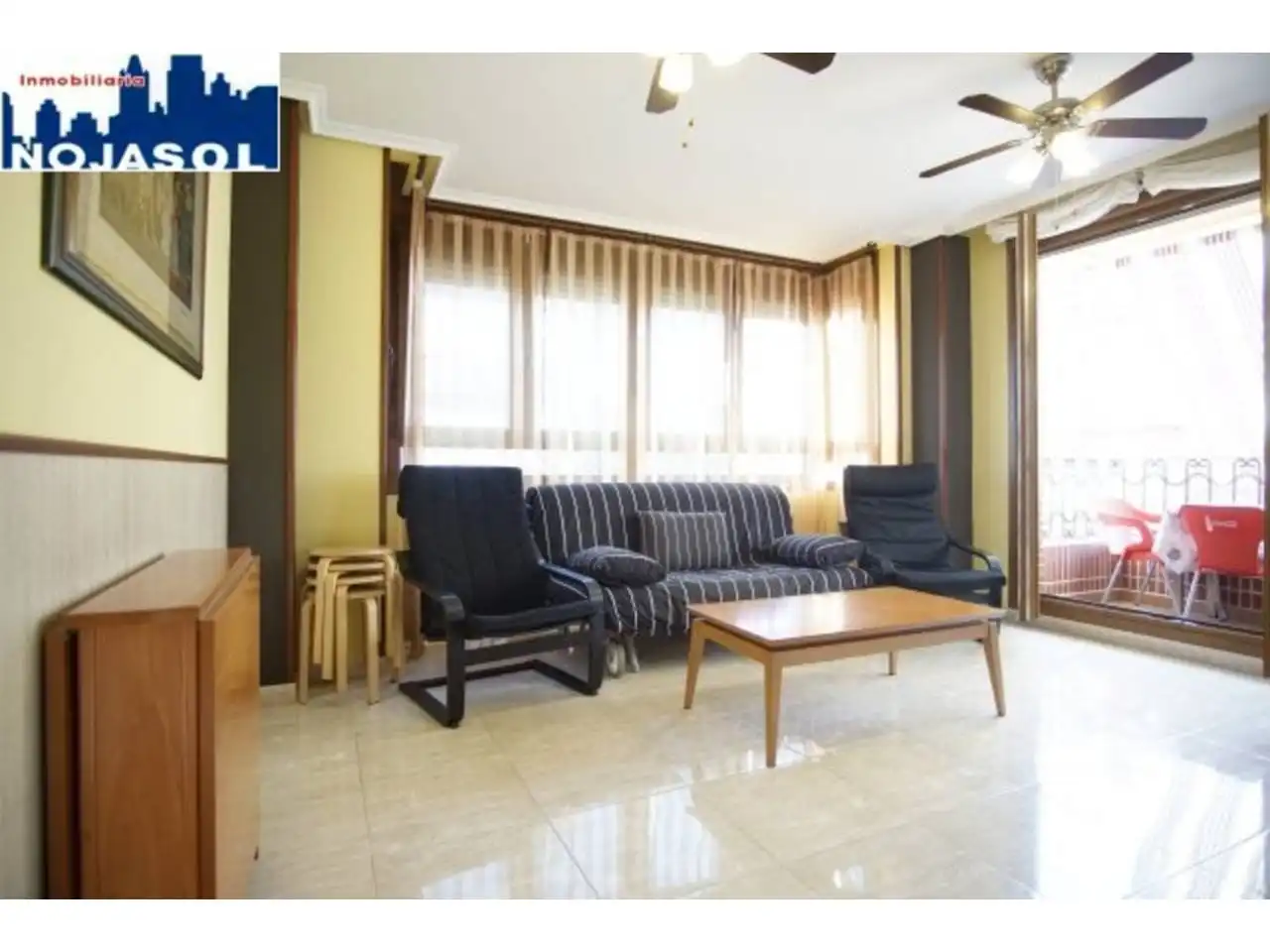 Living room of Flat for rent in Noja  with Heating, Terrace and Furnished