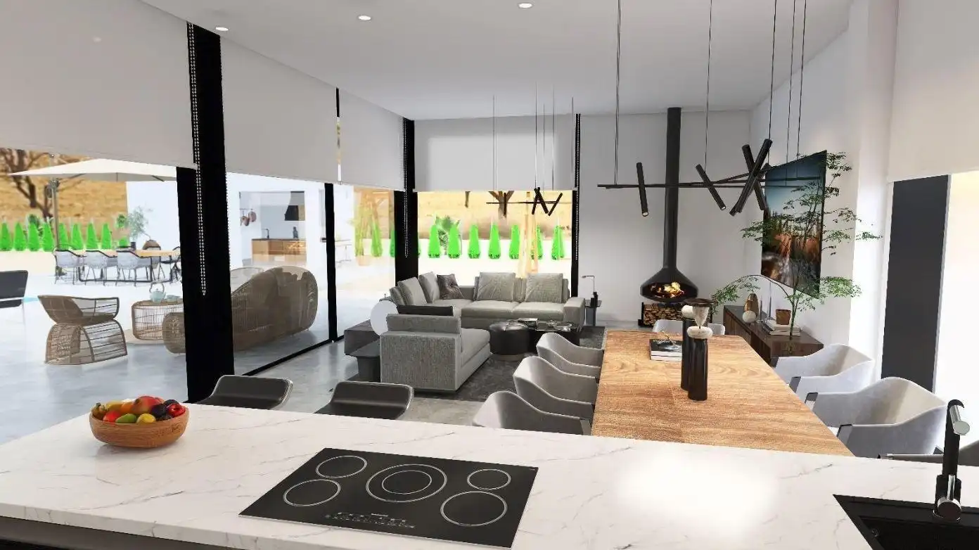Living room of Houses for sale in Aspe  with Private garden and Swimming Pool