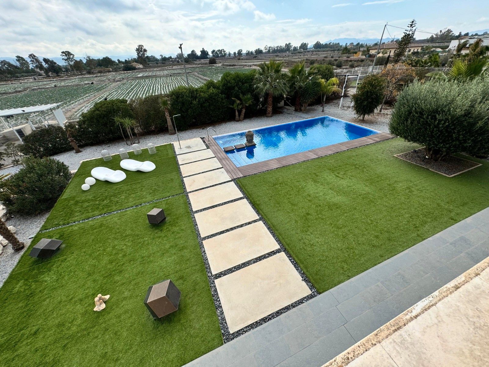 Swimming pool of House or chalet for sale in Lorca  with Air Conditioner, Heating and Private garden