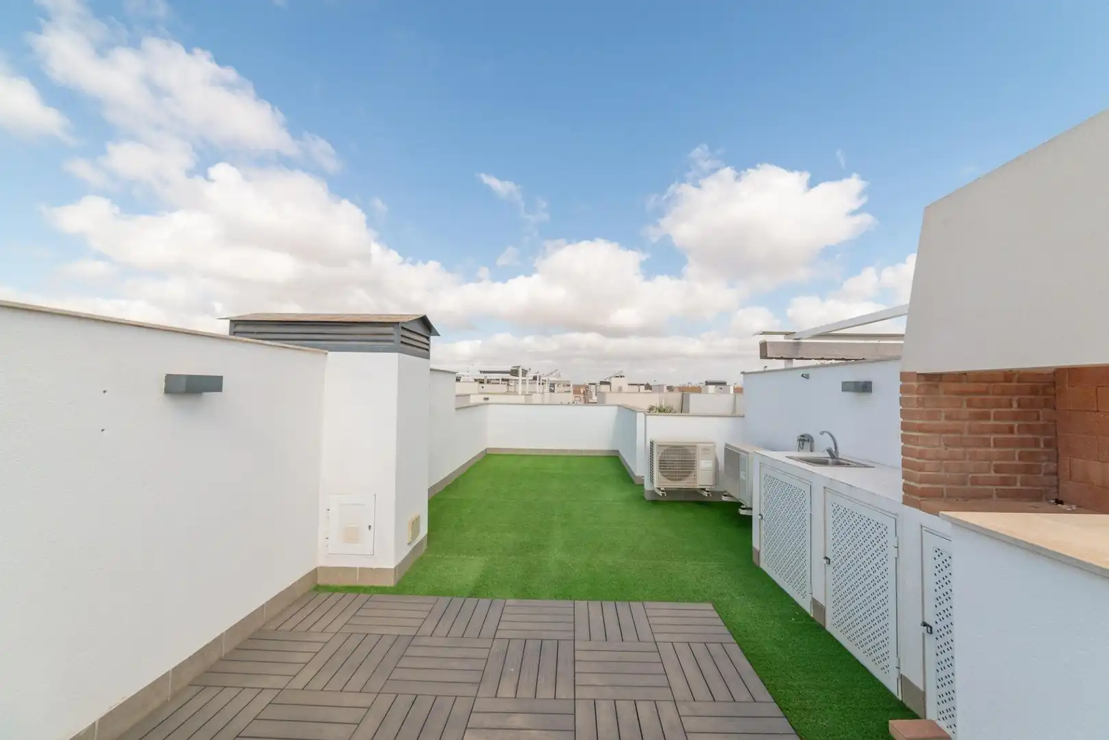 Terrassa de Casa adosada en venda en San Javier amb Aire condicionat, Jardí privat i Terrassa
