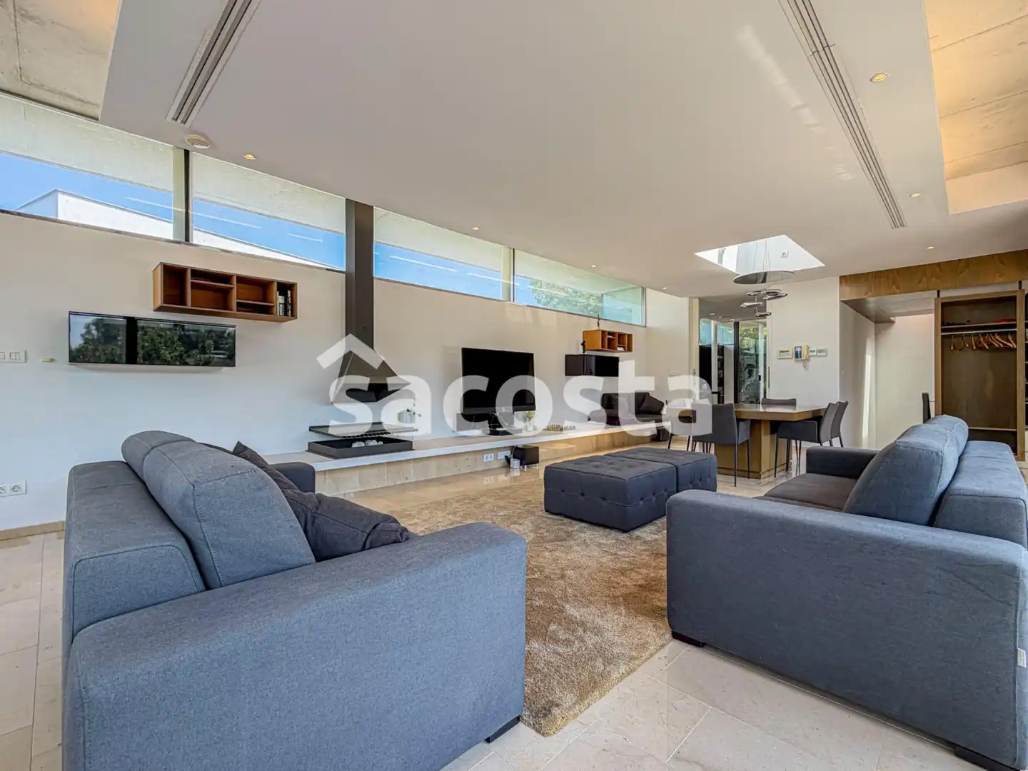 Sala de estar de Casa o chalet en venta en Caldes de Malavella con Aire acondicionado, Calefacción y Jardín privado