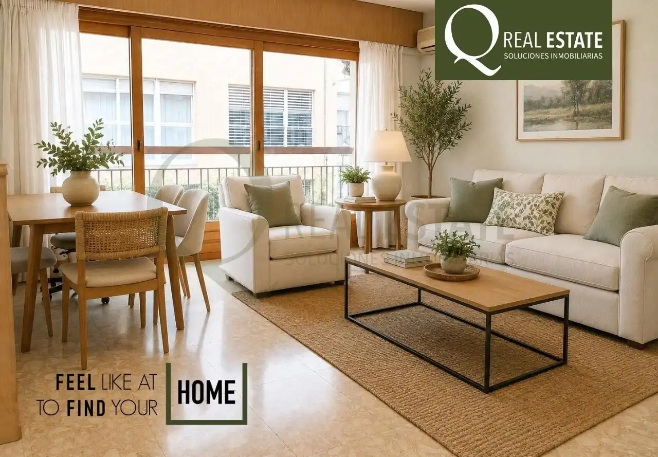 Sala de estar de Piso en venta en Alicante / Alacant con Aire acondicionado y Balcón