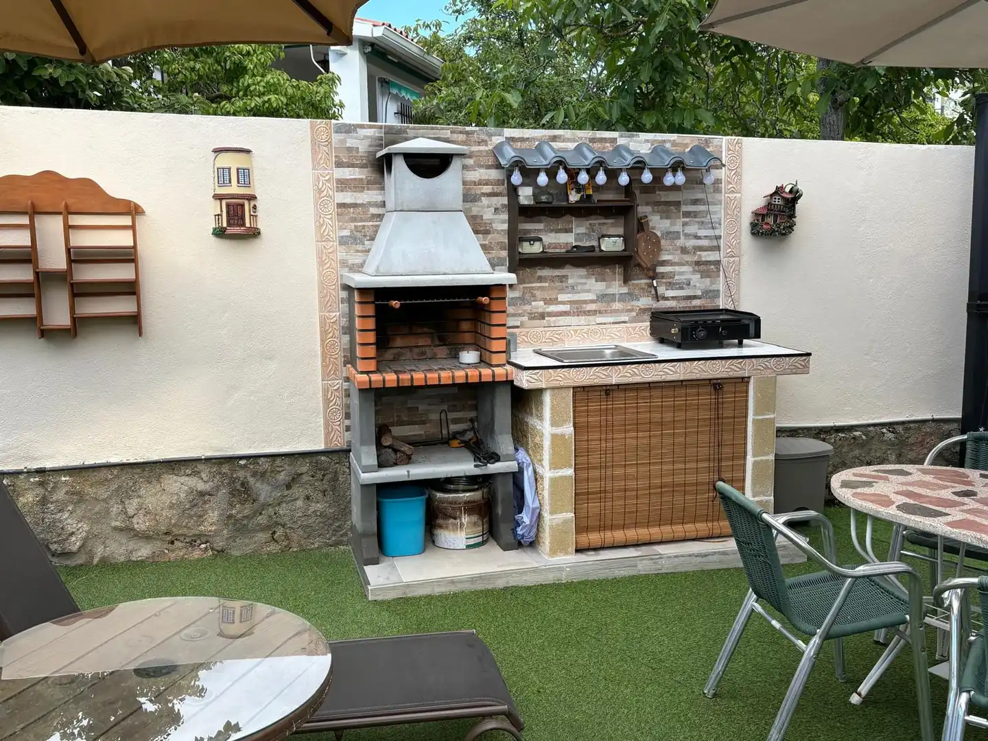 Terrassa de Casa adosada en venda en Navalagamella amb Aire condicionat, Calefacció i Jardí privat
