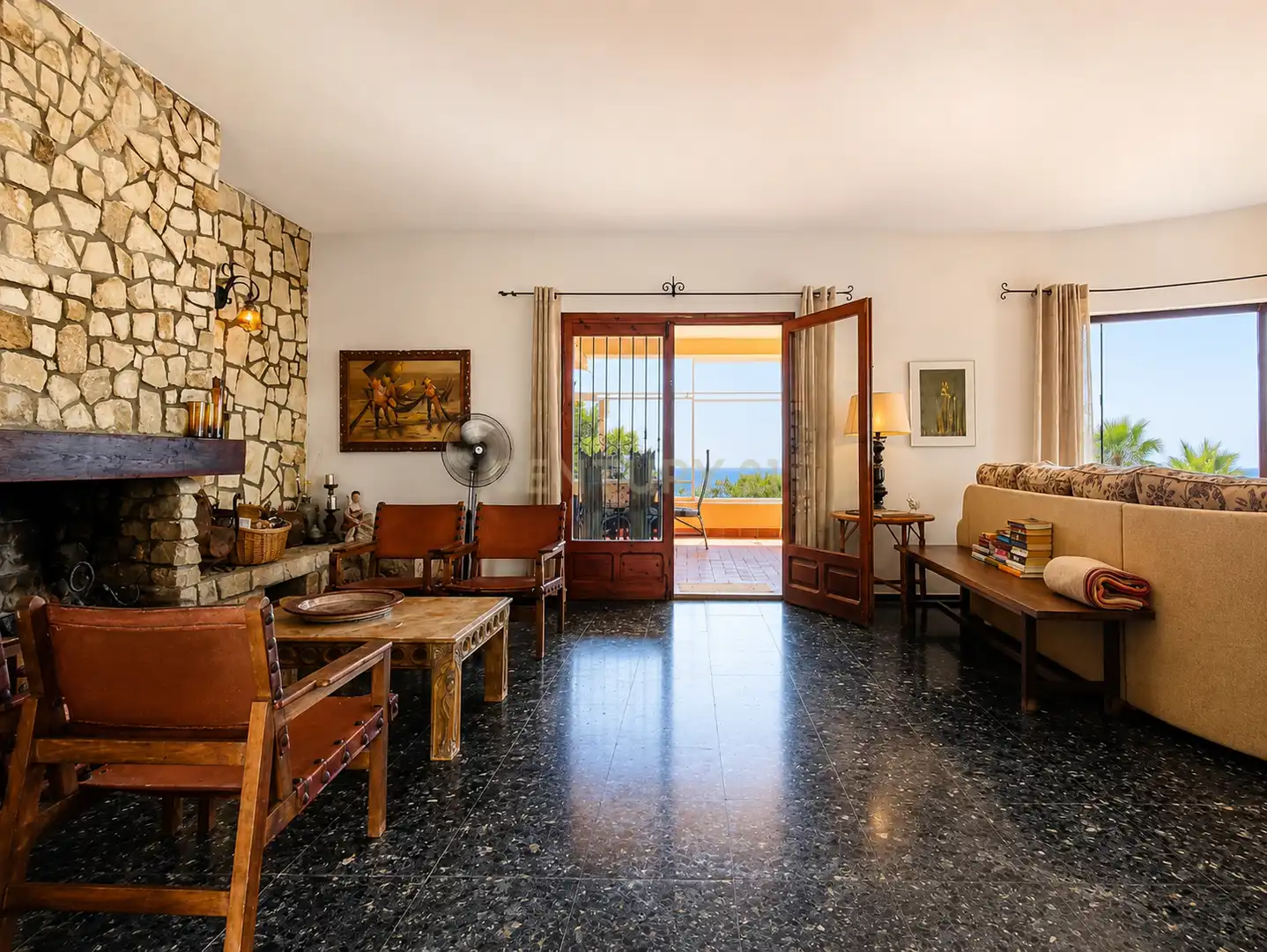 Sala de estar de Casa o chalet de alquiler en Benissa con Jardín privado, Horno y Lavadora