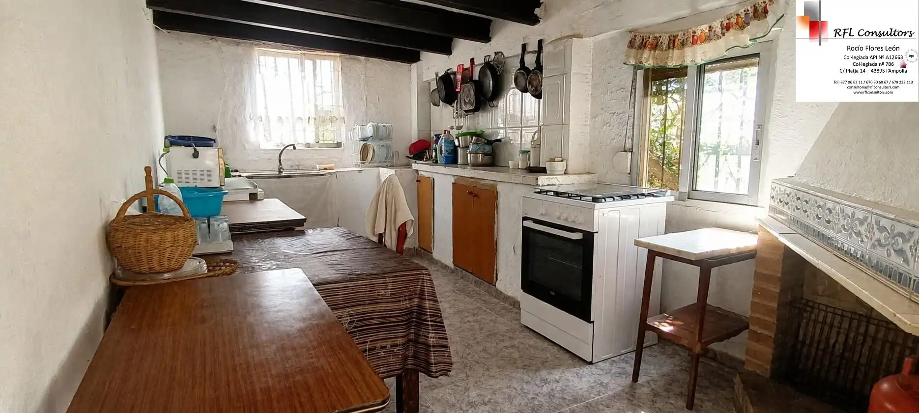 Cuina de Finca rústica en venda en Alcalà de Xivert amb Jardí privat, Terrassa i Traster