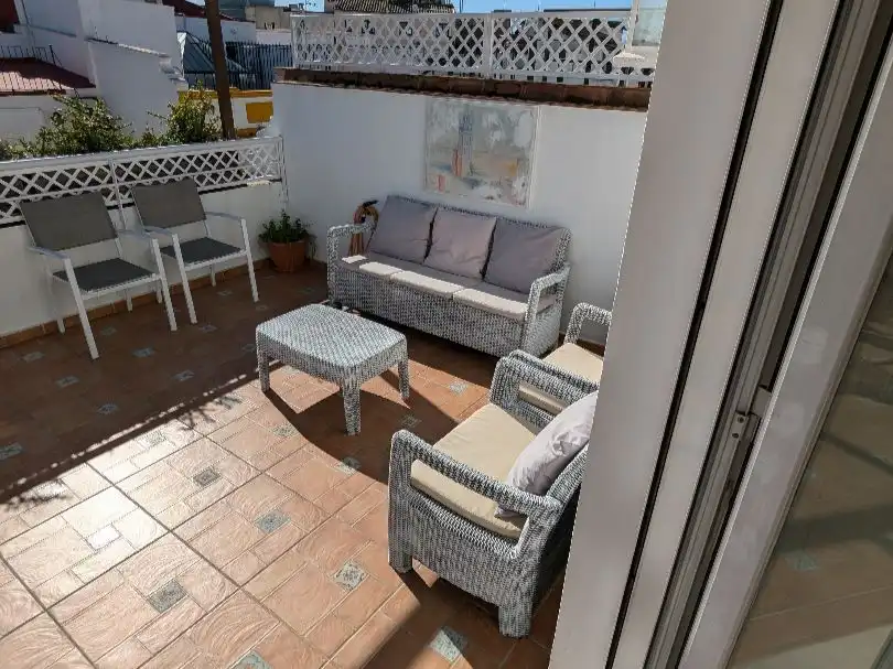 Terrasse von Dachboden zur Miete in Sevilla mit Klimaanlage, Heizung und Terrasse