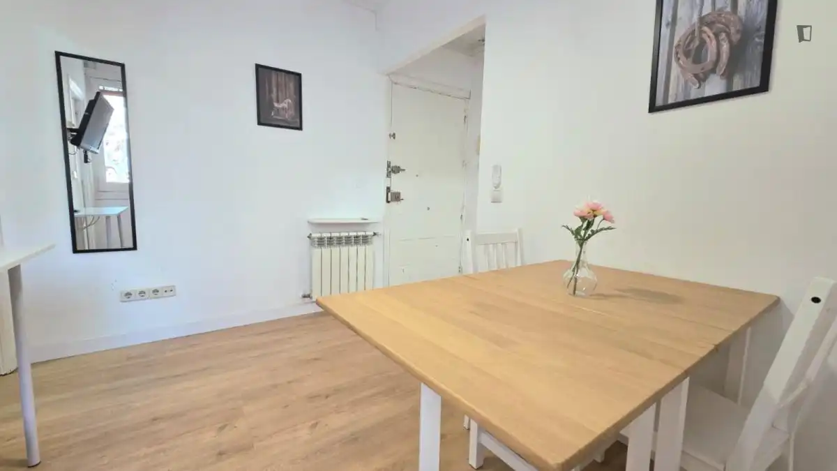 Menjador de Apartament de lloguer en Madrid amb Moblat, Forn i Rentadora