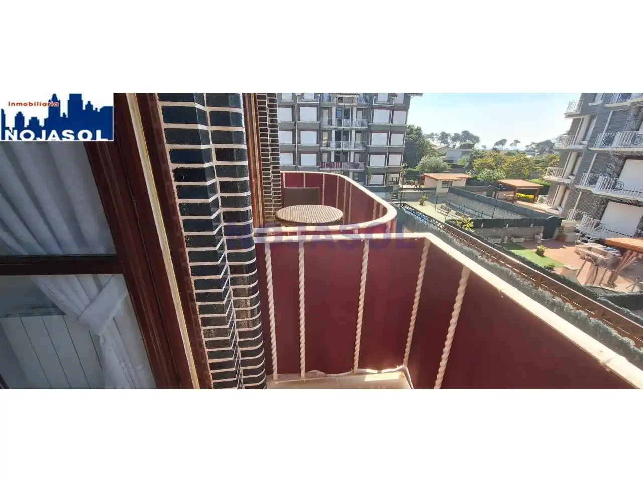 Terraza de Apartamento de alquiler en Noja con Calefacción, Terraza y Amueblado