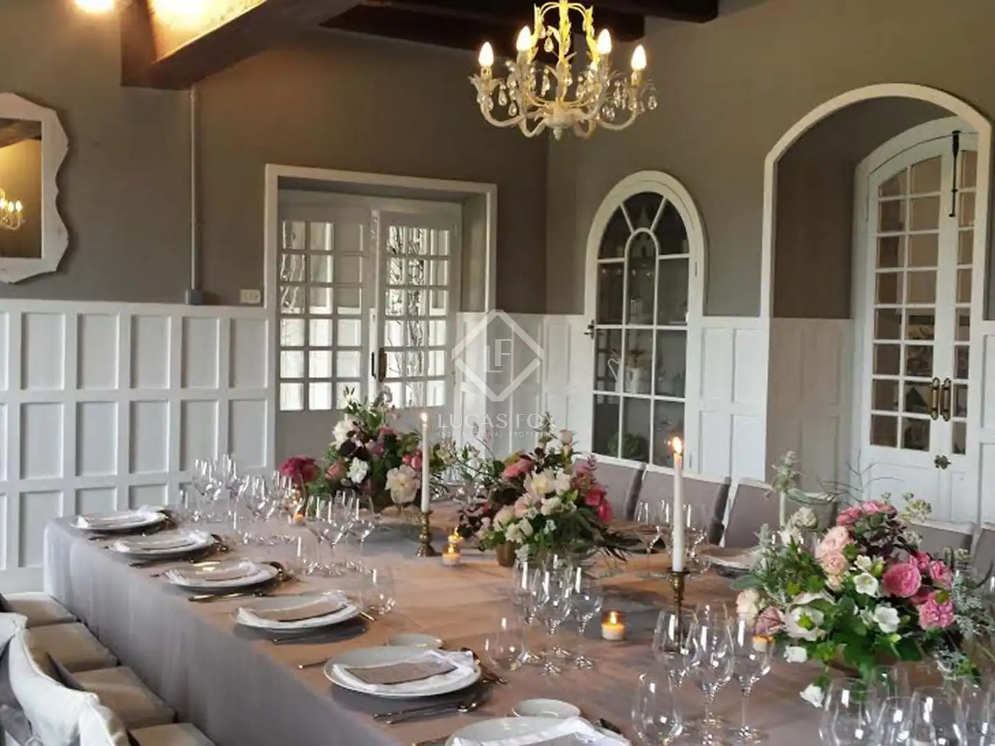 Comedor de Finca rústica en venta en Banyeres del Penedès con Jardín privado, Terraza y Piscina