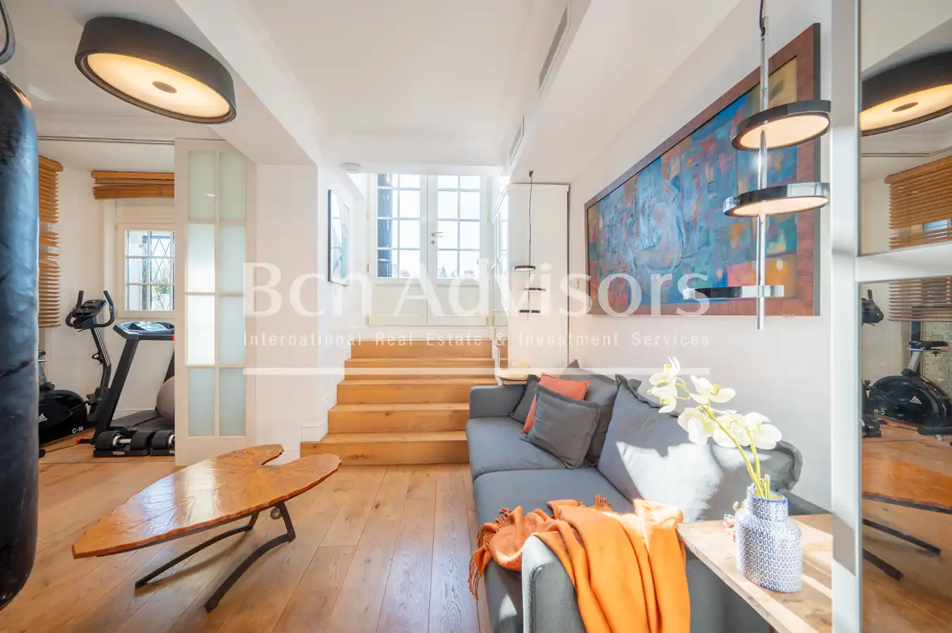 Living room of Attic for sale in Barcelona  with Air Conditioner, Heating and Terrace