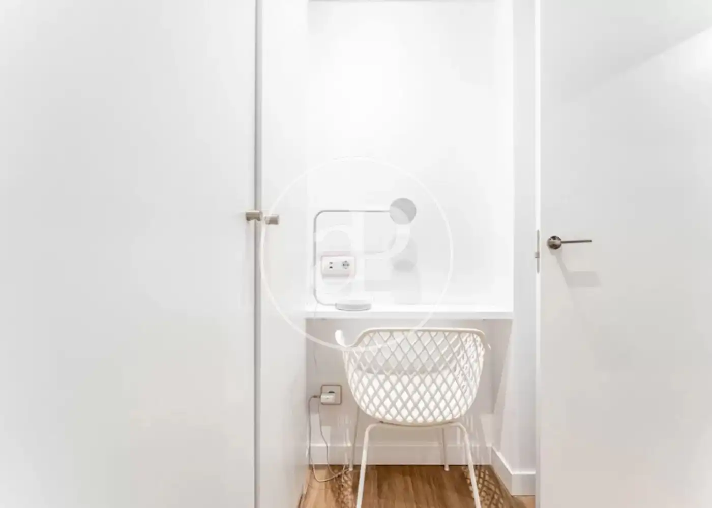 Schlafzimmer von Wohnung zur Miete in Madrid mit Klimaanlage, Heizung und Möbliert