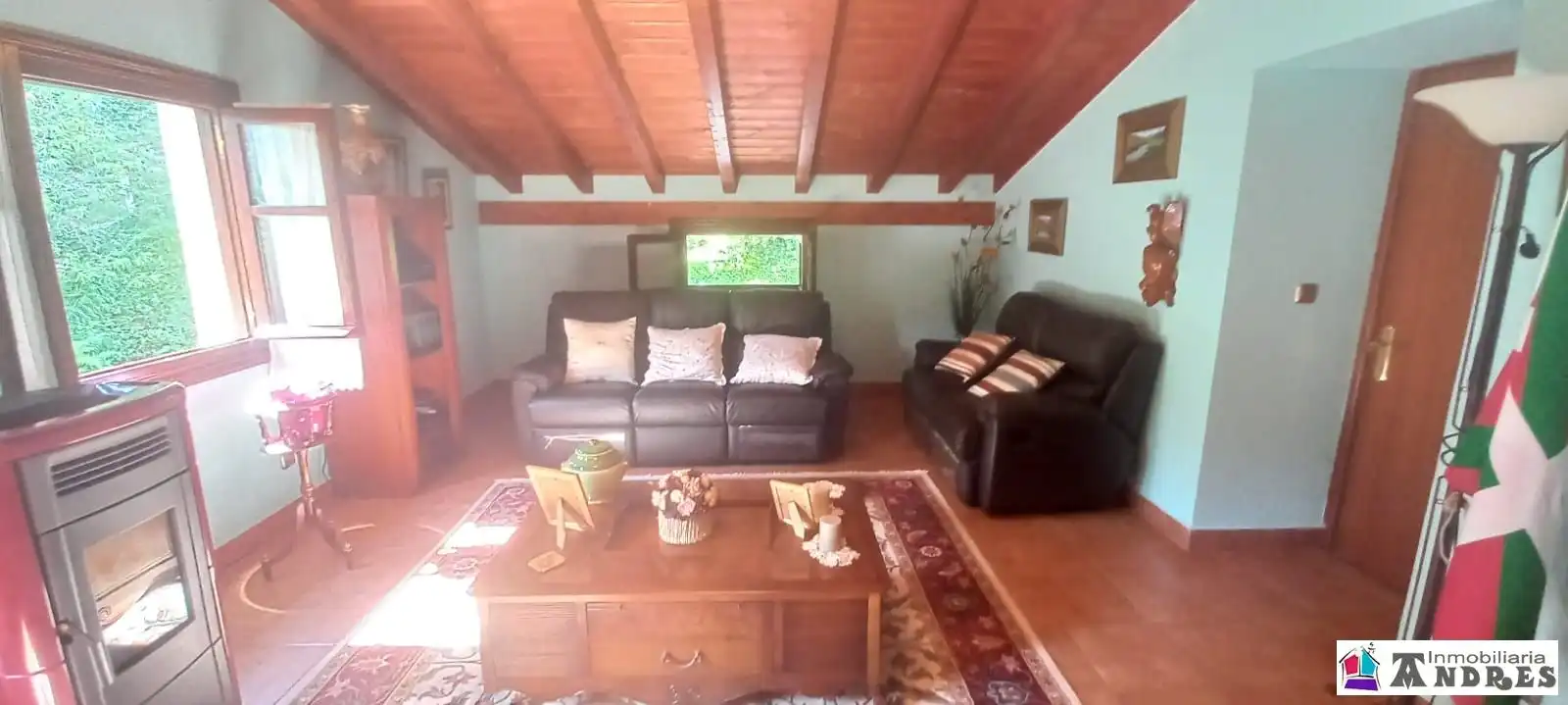 Sala de estar de Casa o chalet en venta en Lemoa con Calefacción, Jardín privado y Terraza