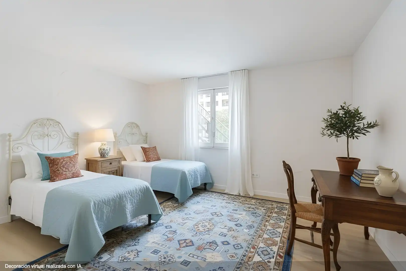 Schlafzimmer von Wohnung zum Verkauf in Barcelona mit Klimaanlage, Heizung und Parkett