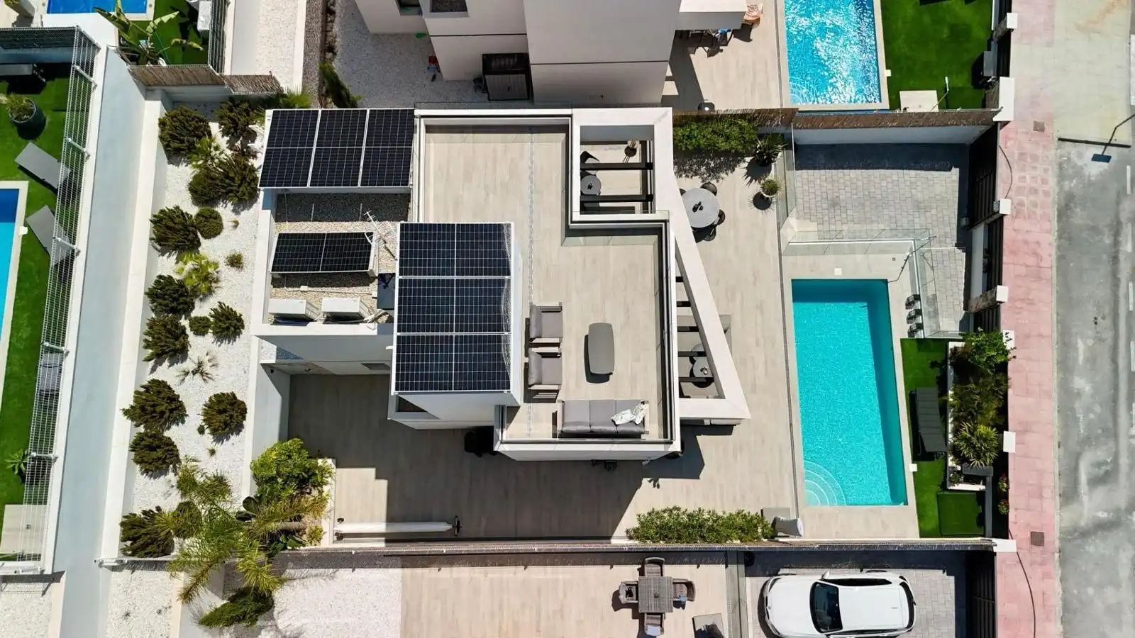 Terraza de Casa o chalet de alquiler en Finestrat con Aire acondicionado, Calefacción y Jardín privado