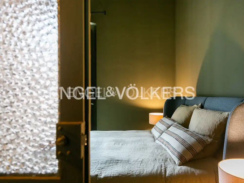 Schlafzimmer von Wohnung zur Miete in Valencia mit Klimaanlage, Heizung und Parkett