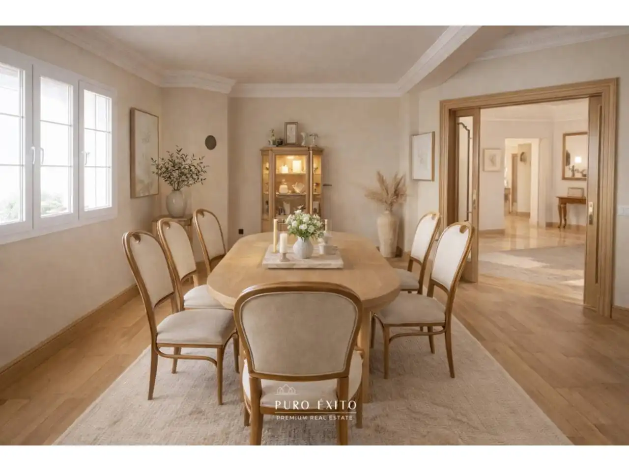 Dining room of Houses for sale in Málaga  with Air Conditioner, Heating and Private garden