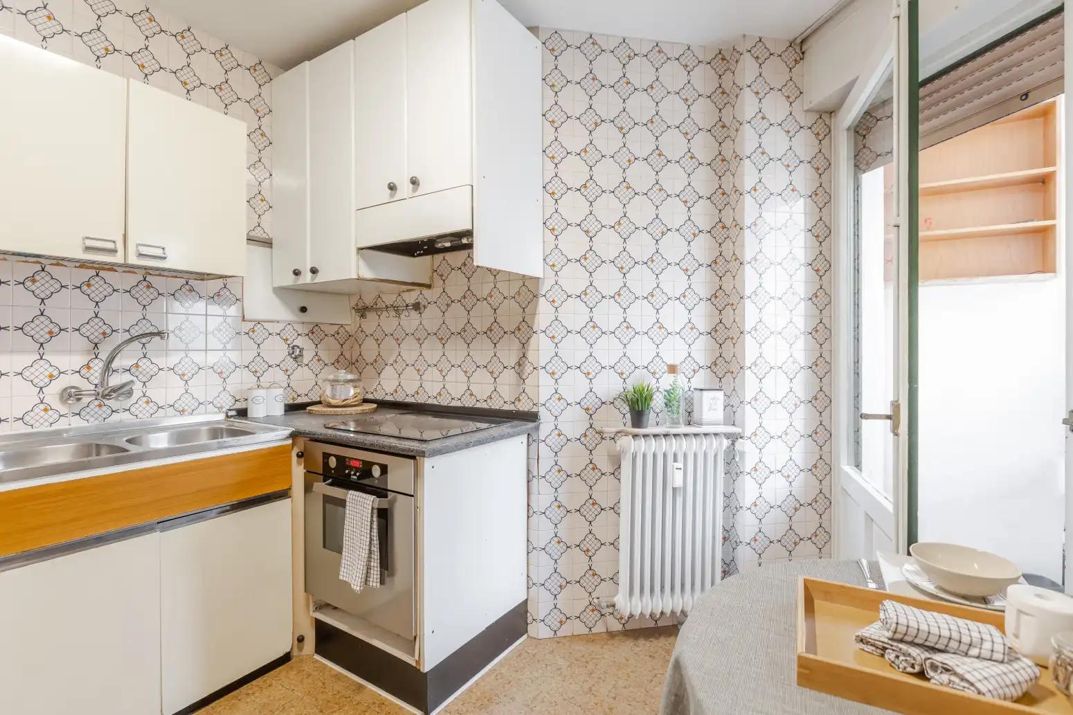 Cocina de Piso en venta en  Pamplona / Iruña con Calefacción, Parquet y Terraza