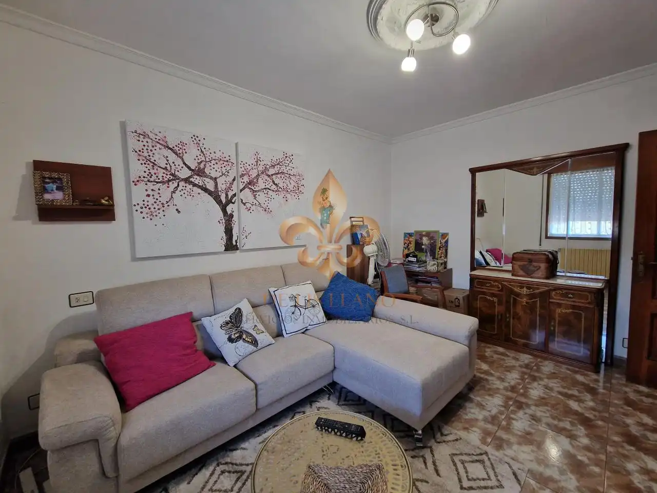 Sala d'estar de Casa o xalet en venda en O Rosal   amb Calefacció, Jardí privat i Terrassa
