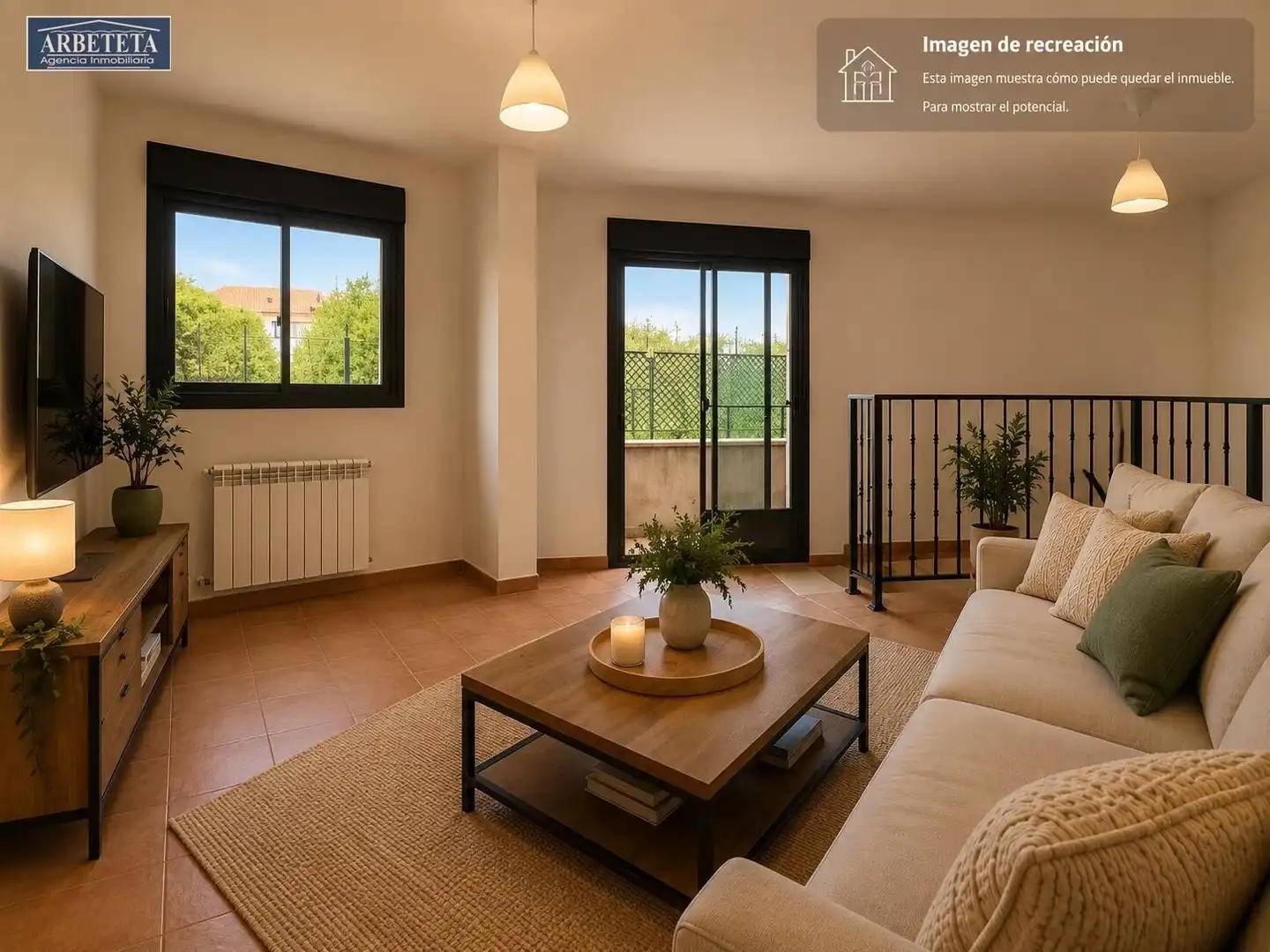 Sala d'estar de Planta baixa en venda en Humanes amb Calefacció, Terrassa i Alarma