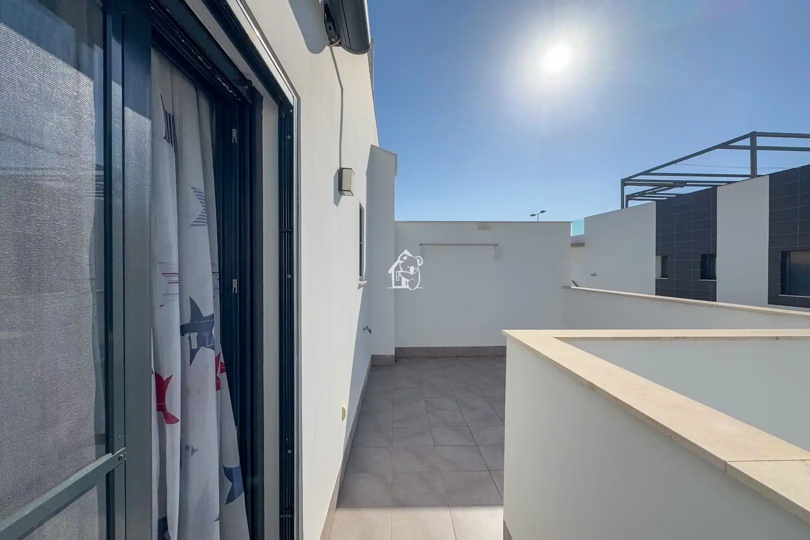 Terraza de Casa adosada de alquiler en Pilar de la Horadada con Aire acondicionado, Jardín privado y Terraza