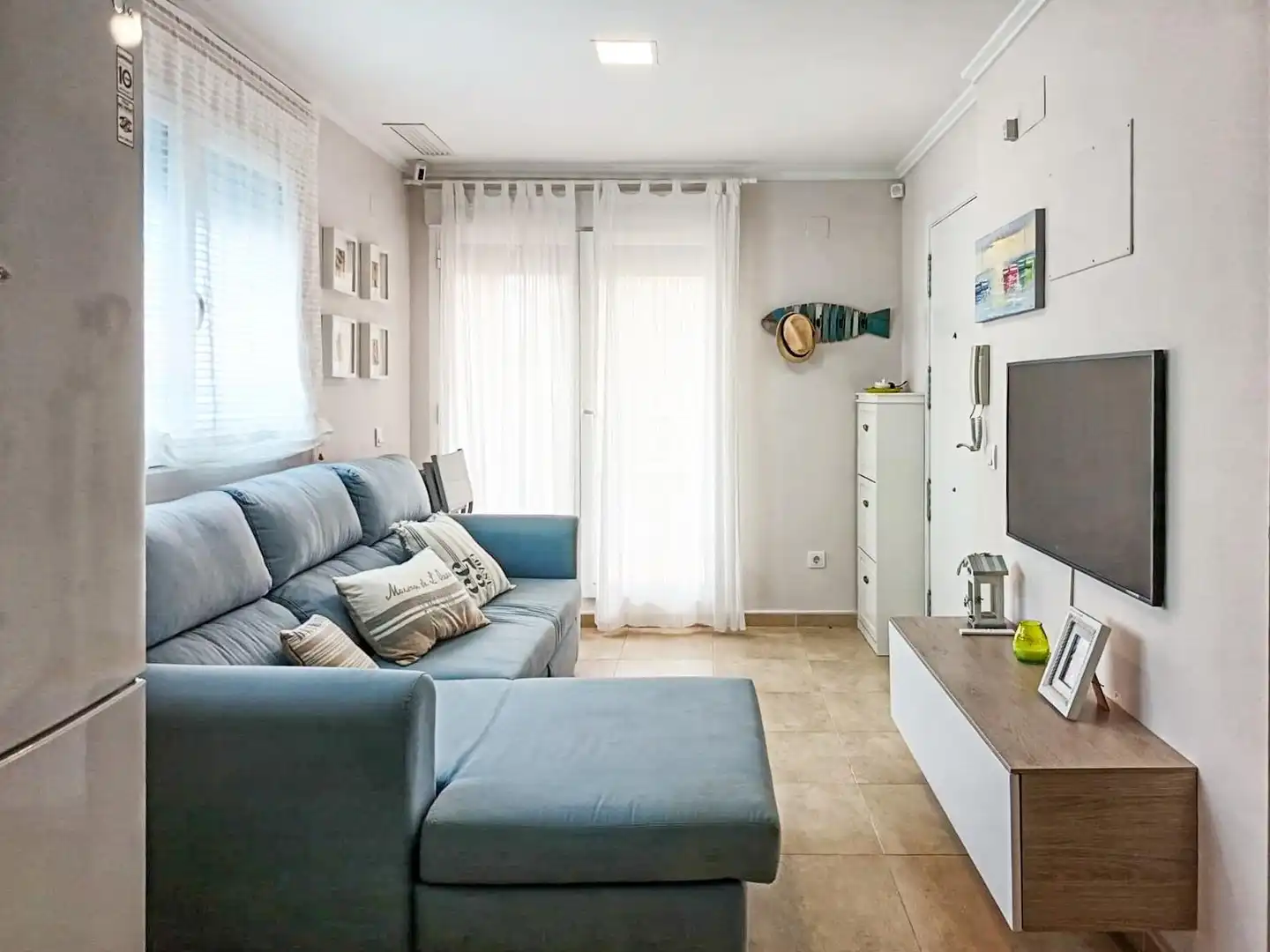 Sala de estar de Apartamento en venta en Bellreguard con Aire acondicionado, Calefacción y Terraza