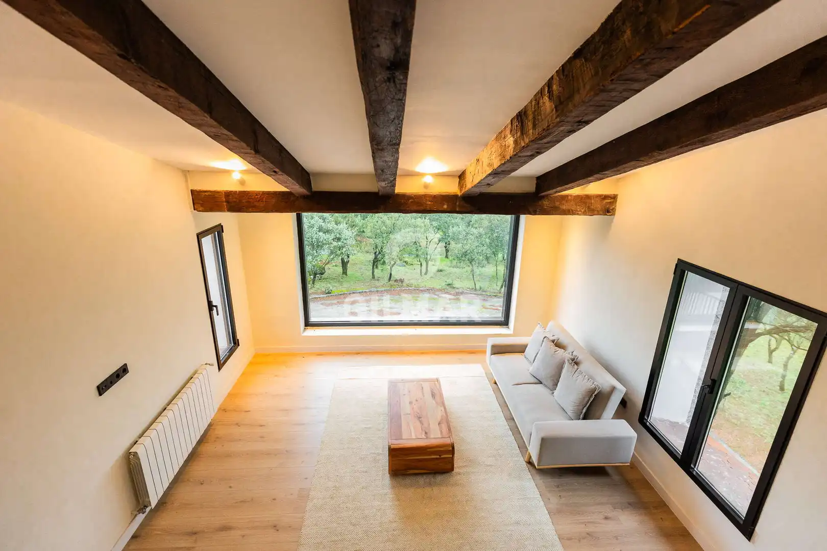 Sala d'estar de Casa o xalet en venda en Collado Villalba amb Calefacció i Jardí privat