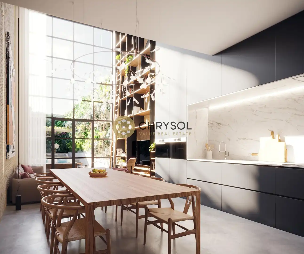 Sala d'estar de Casa o xalet en venda en Barcelona amb Aire condicionat, Calefacció i Parquet