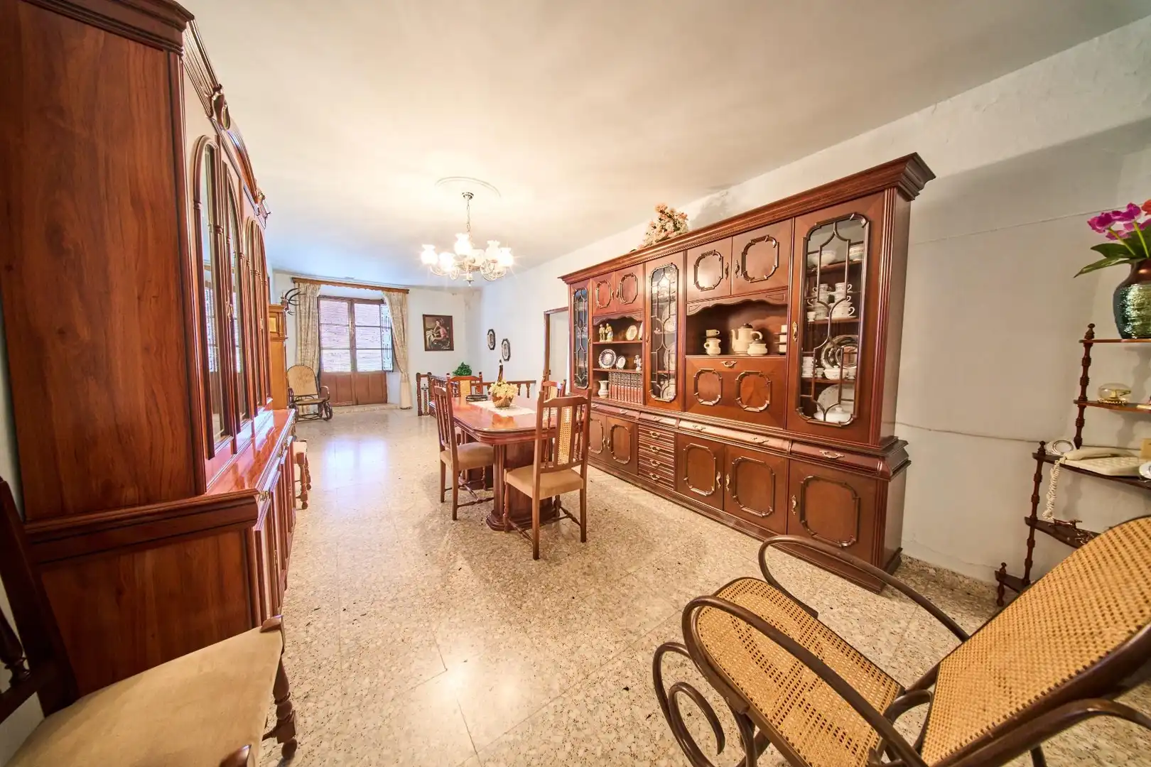 Dining room of Houses for sale in Busquístar  with Terrace, Storage room and Balcony