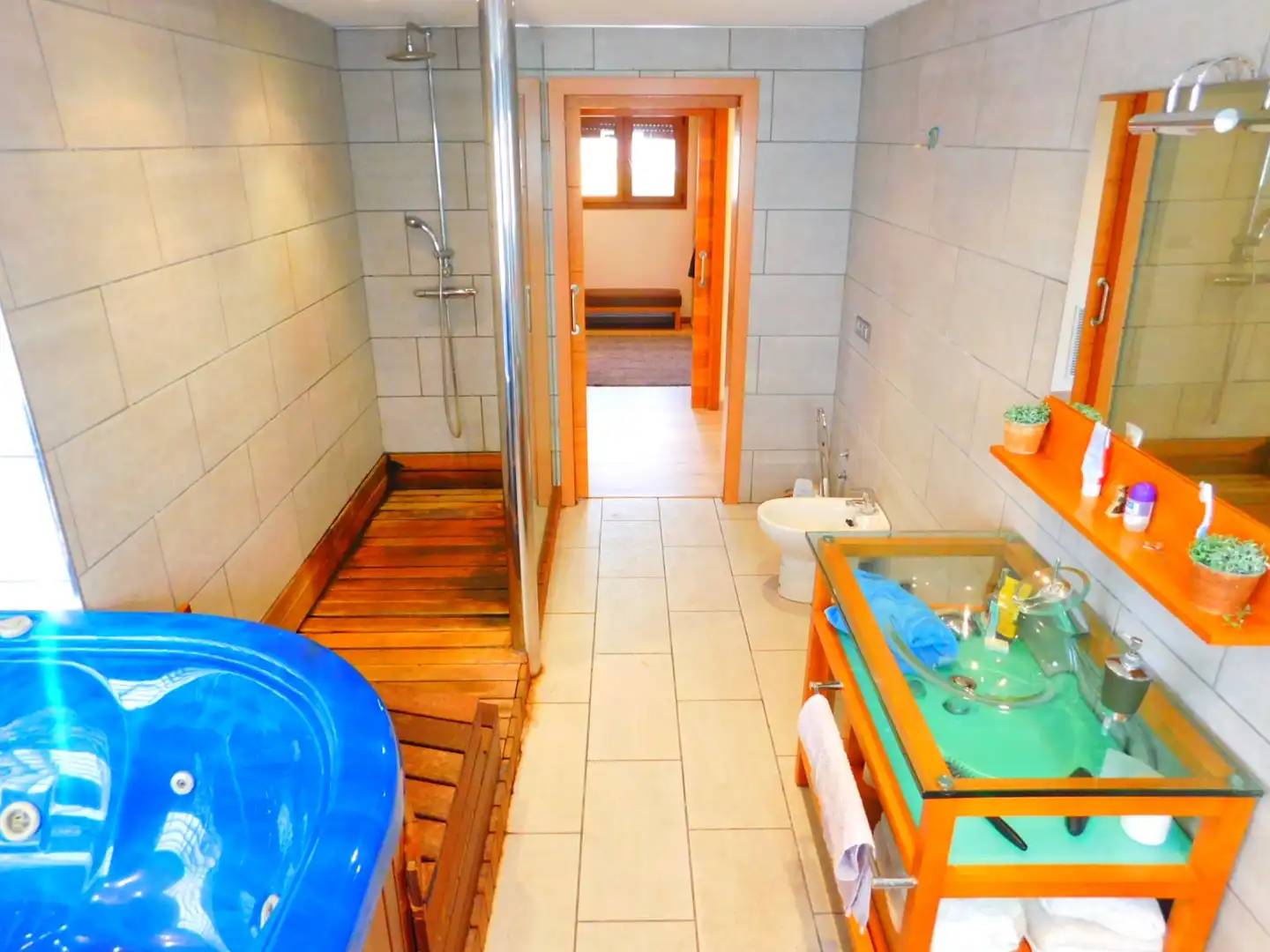 Baño de Casa o chalet en venta en Palau-saverdera con Aire acondicionado, Jardín privado y Terraza