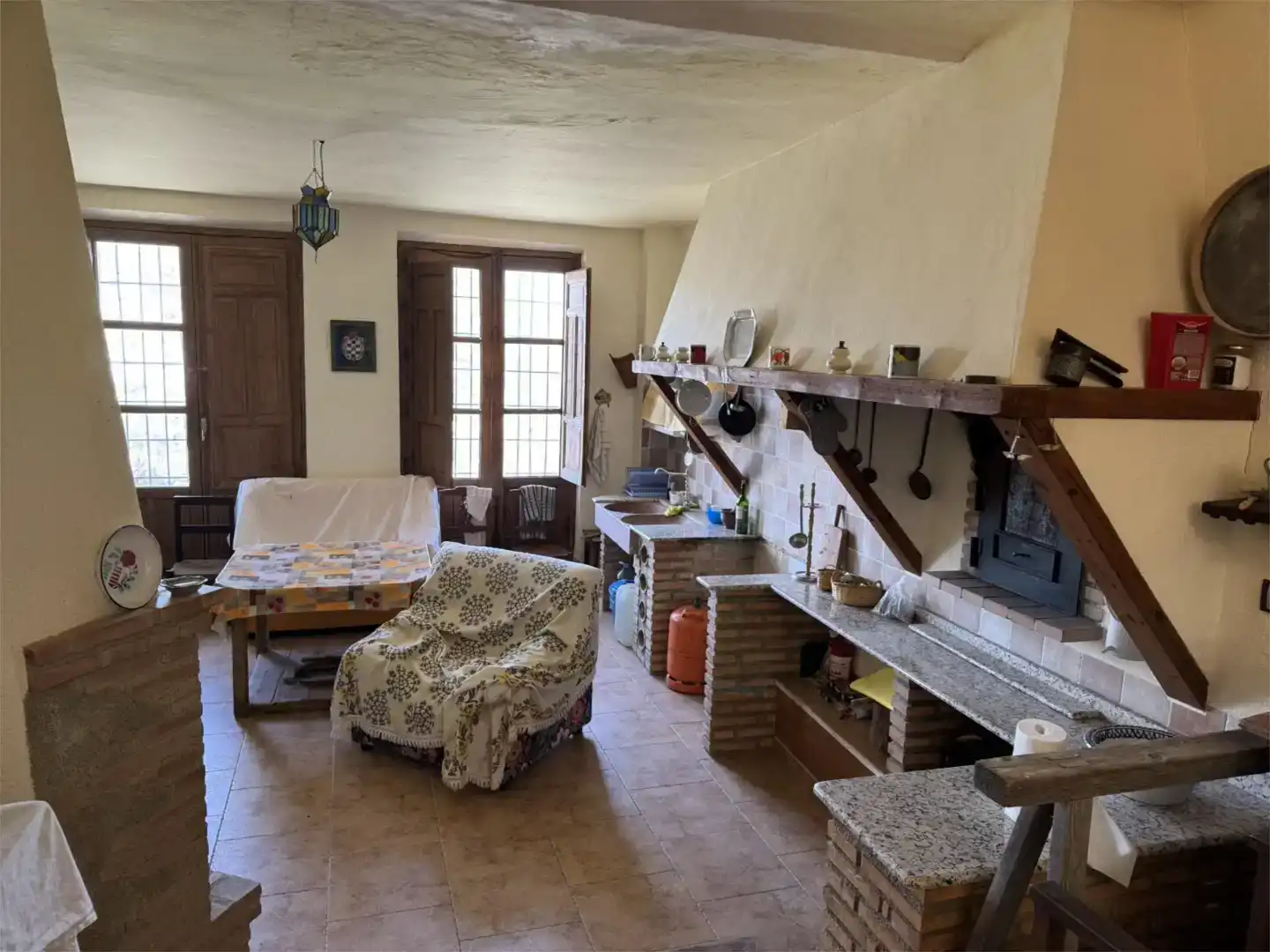 Cocina de Finca rústica en venta en Galera con Jardín privado, Trastero y Amueblado