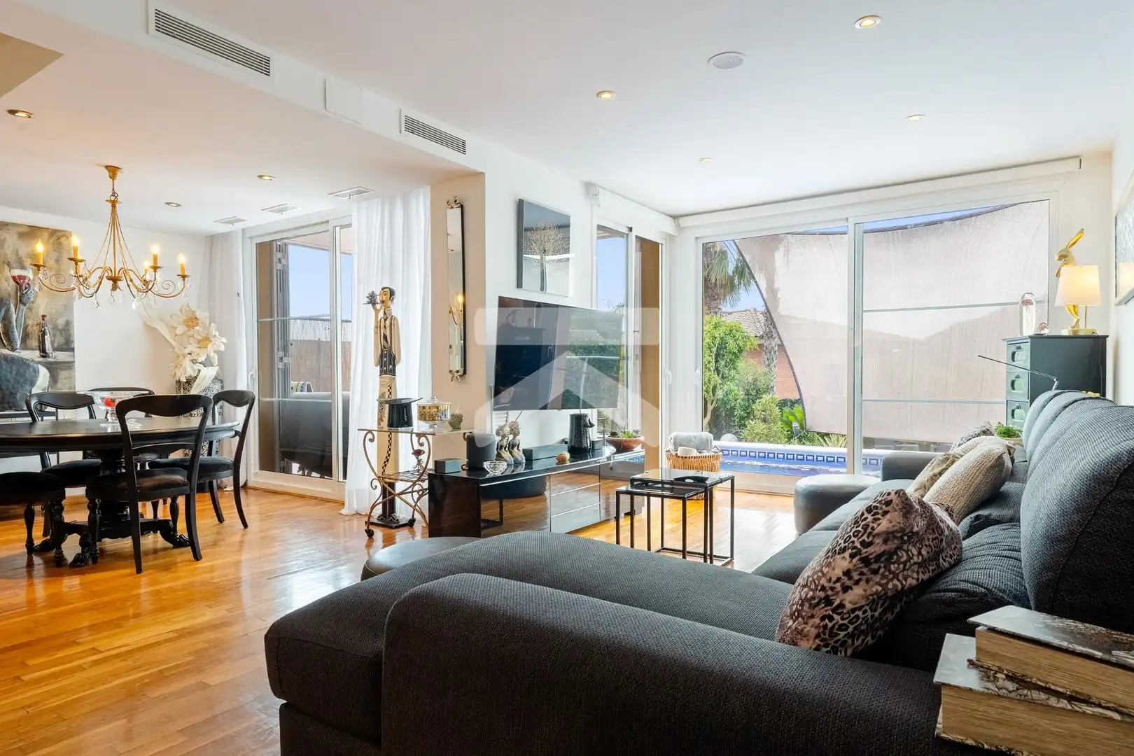 Sala de estar de Casa o chalet en venta en Amposta con Aire acondicionado, Calefacción y Parquet