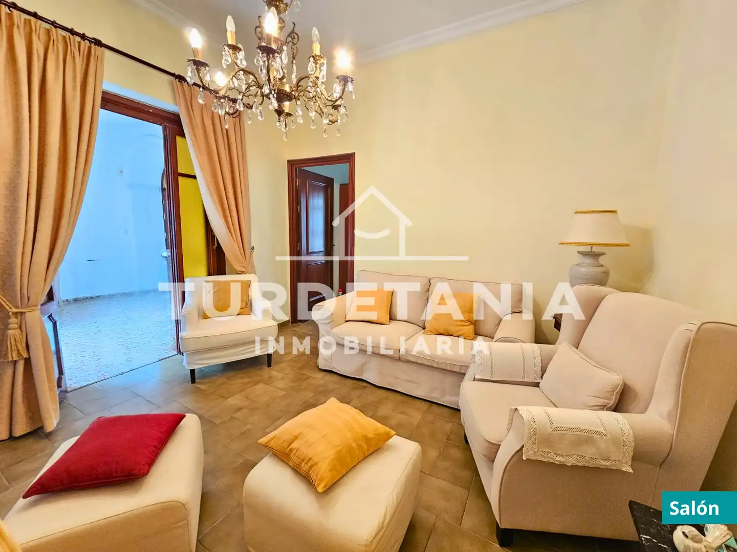 Wohnzimmer von Haus oder Chalet zum Verkauf in Sanlúcar de Barrameda mit Terrasse, Abstellraum und Möbliert