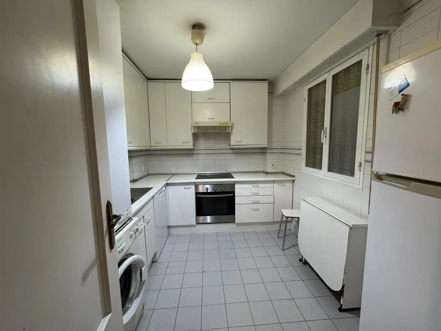 Kitchen of Flat for sale in Madrid  with Air Conditioner, Private garden and Parquet flooring