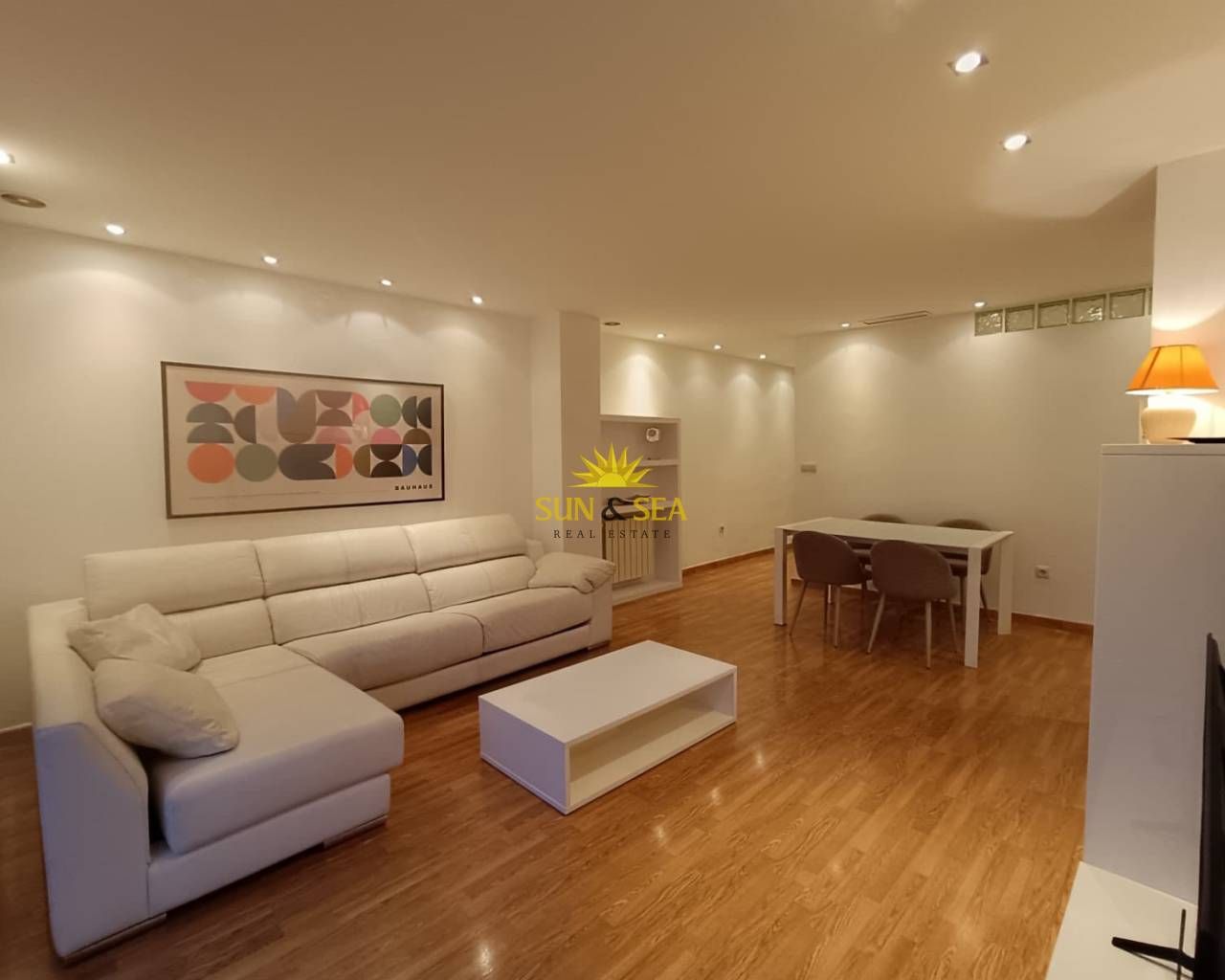 Sala d'estar de Pis de lloguer en Elche / Elx amb Aire condicionat, Calefacció i Terrassa